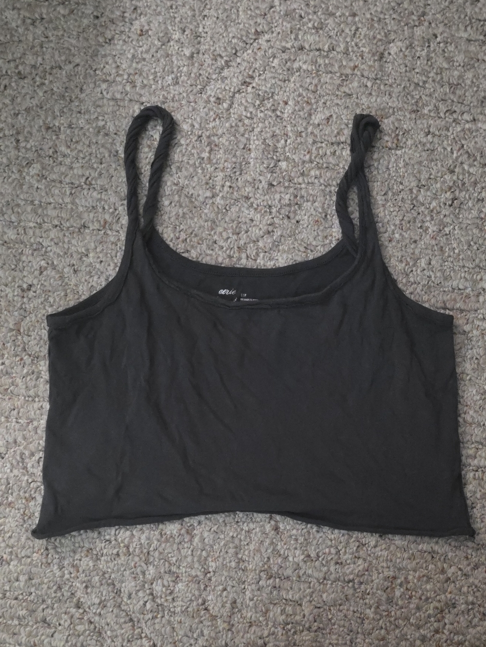 Aerie Gray Cropped Tank